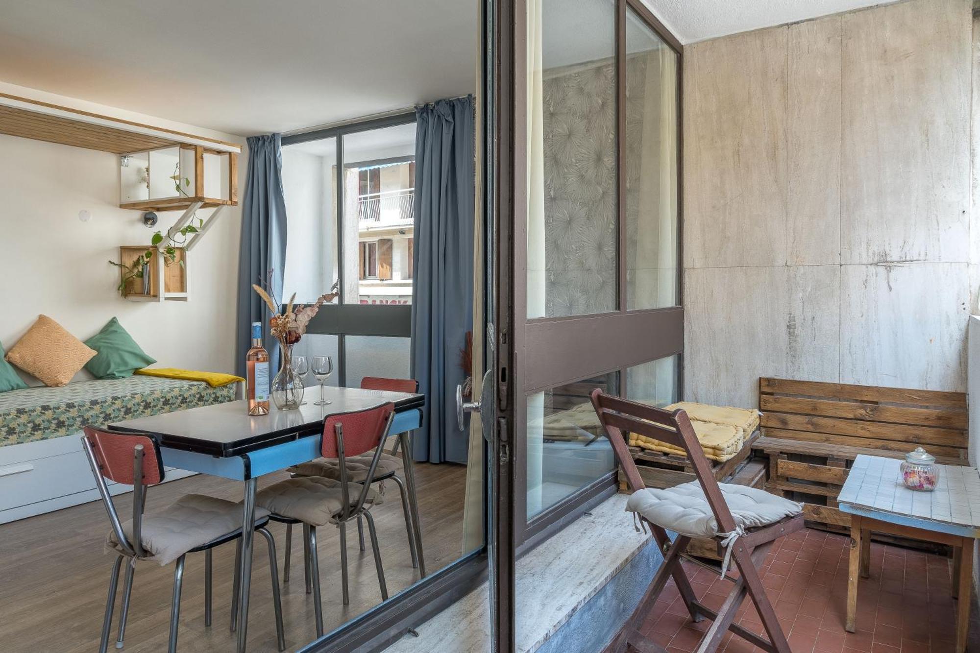 *Las Flores* Joli Studio Avec Balcon Marseille Kültér fotó