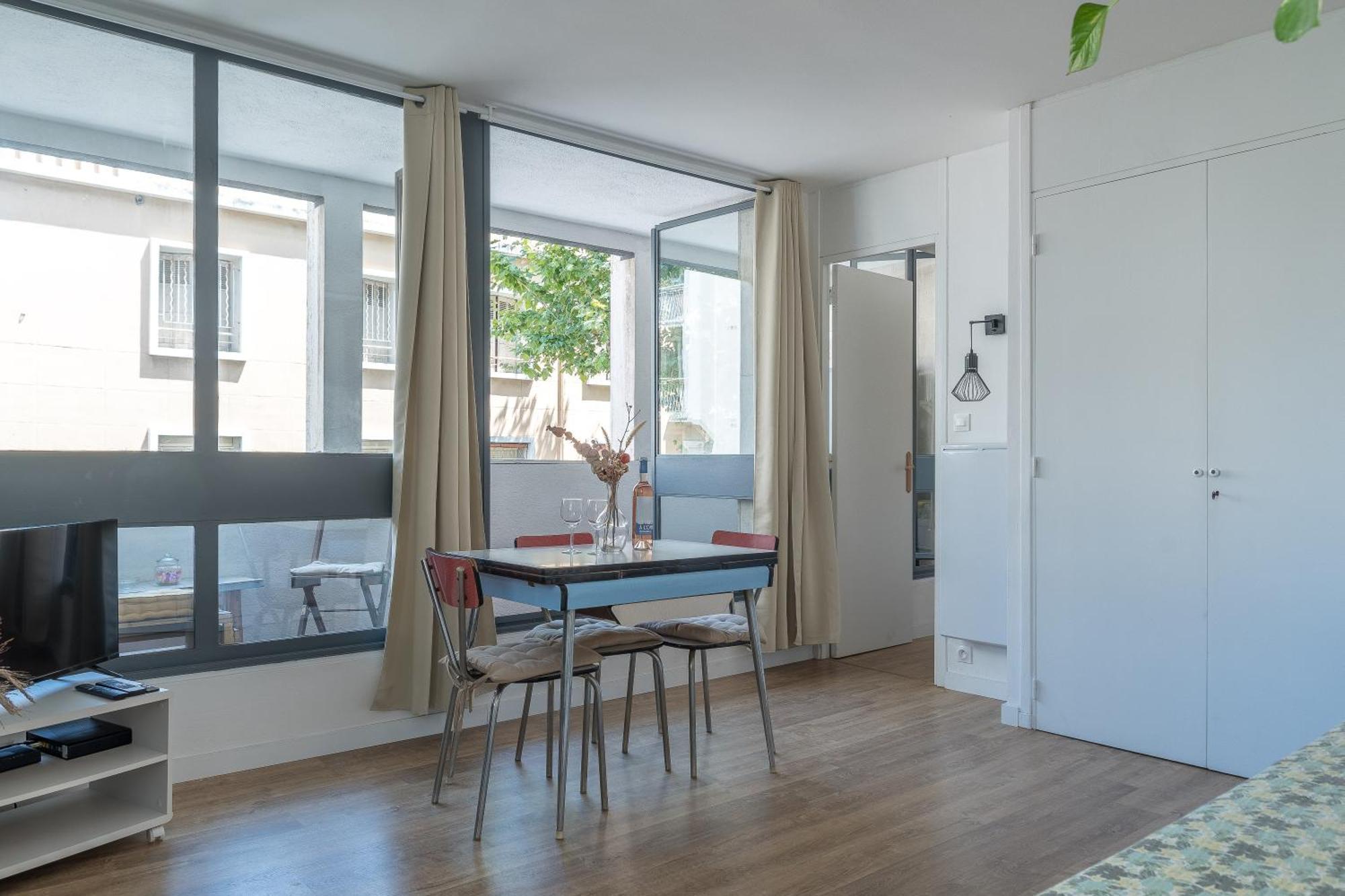 *Las Flores* Joli Studio Avec Balcon Marseille Kültér fotó
